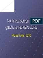 Nonlinear Screening in Graphene Nanostructures: Michael Fogler, UCSD