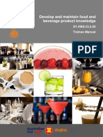 Develop and Maintain Food and Beverage Product Knowledge: D1.HBS - CL5.02 Trainee Manual