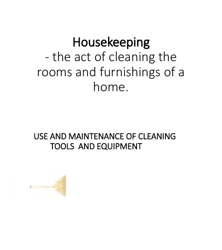 Housekeeping PDF