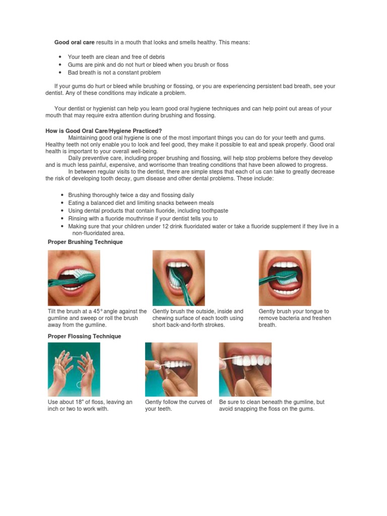 Oral Care | PDF | Oral Hygiene | Dentistry