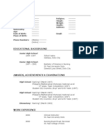 Template Biodata