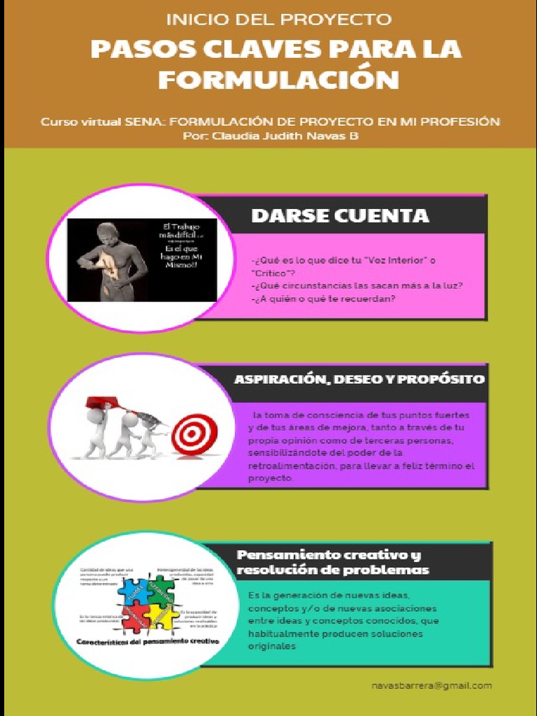 Infografia Claudia Navas-Pasos Proyecto | PDF