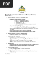 Bloomington Community Farmer's Market Rules
