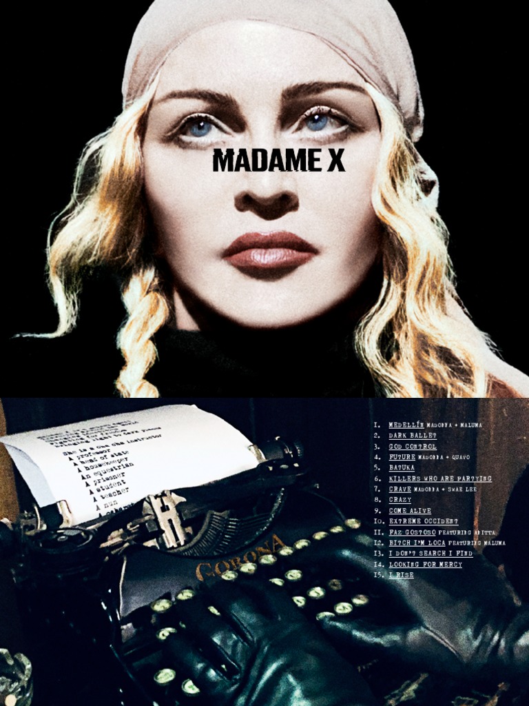 Madonna マドンナ Madame X VIP特典ブック Madonna 'X: The Detailed Profile of Madame X' VIP Exclusive Tour Book