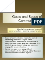 Goals and Scope of