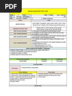 English Lesson Plan Year 1 Cefr Week 1&2 14.1.2019