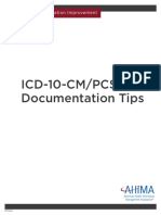 ICD-10-CM/PCS Documentation Tips