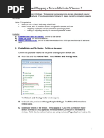 Sharing and Mapping A Network Drive in Windows 7