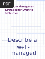 Classroom Management Strategies For Effective Instruction