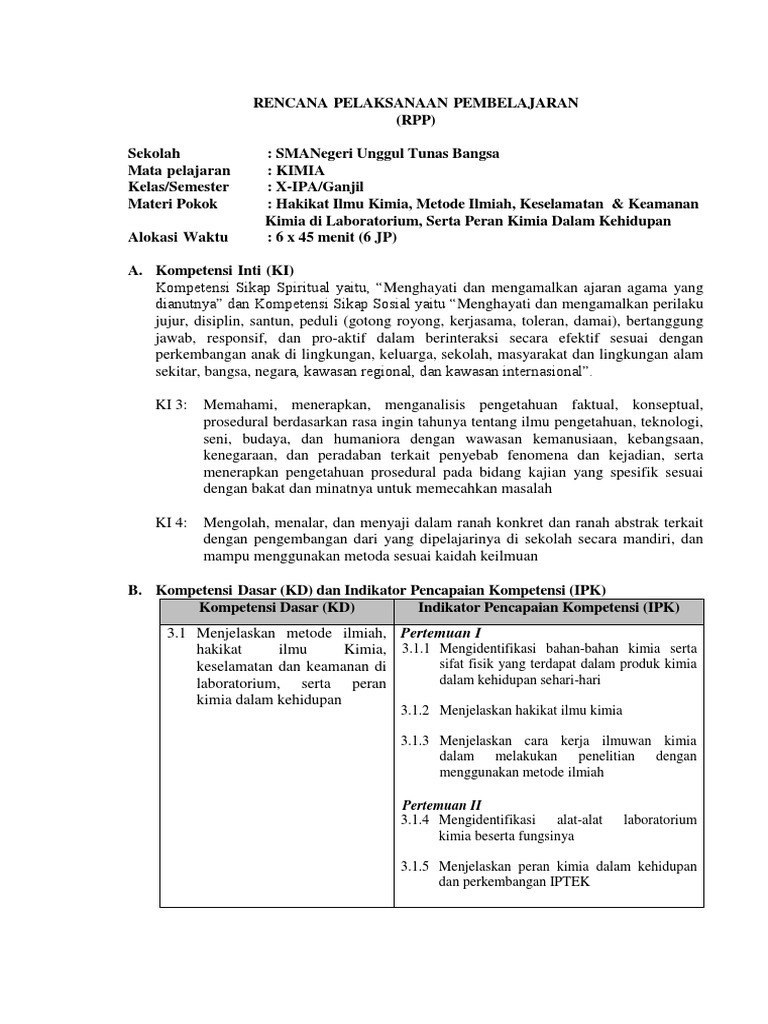 Kd 3 1 Hakikat Ilmu Kimia Metode Ilmiah