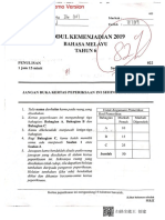 2019 Percubaan Bahasa Melayu (Penulisan)
