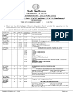 University of Delhi BCom exam date sheet