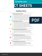 Fact Sheets: Grading Criteria