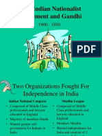 Indian Nationalist Movement and Gandhi