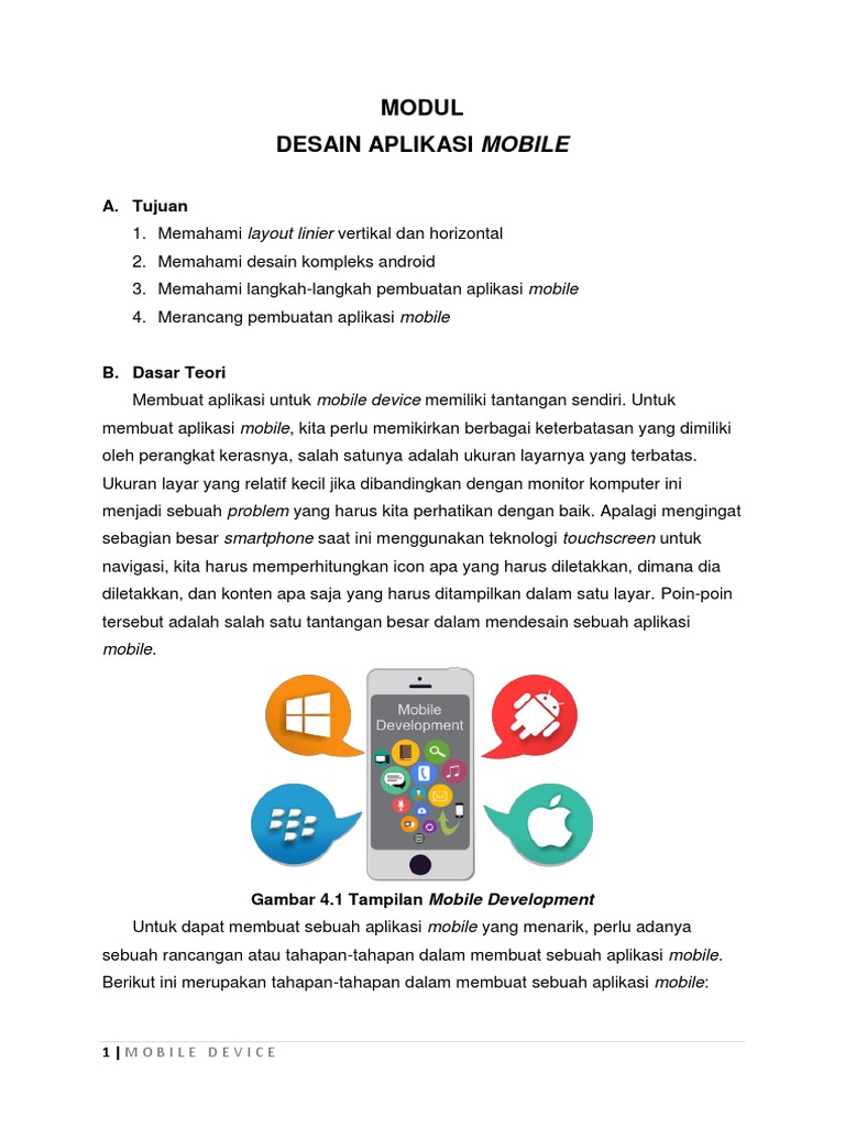 Tahapan Desain Aplikasi Mobile | PDF