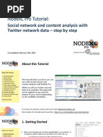 NodeXL Pro Tutorial Social Network and Content Analysis With Twitter Network Data - Step by Step PDF