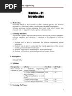 Module - 01: Software Engineering