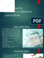 Welcome To Bioscience Biotech Laboratory