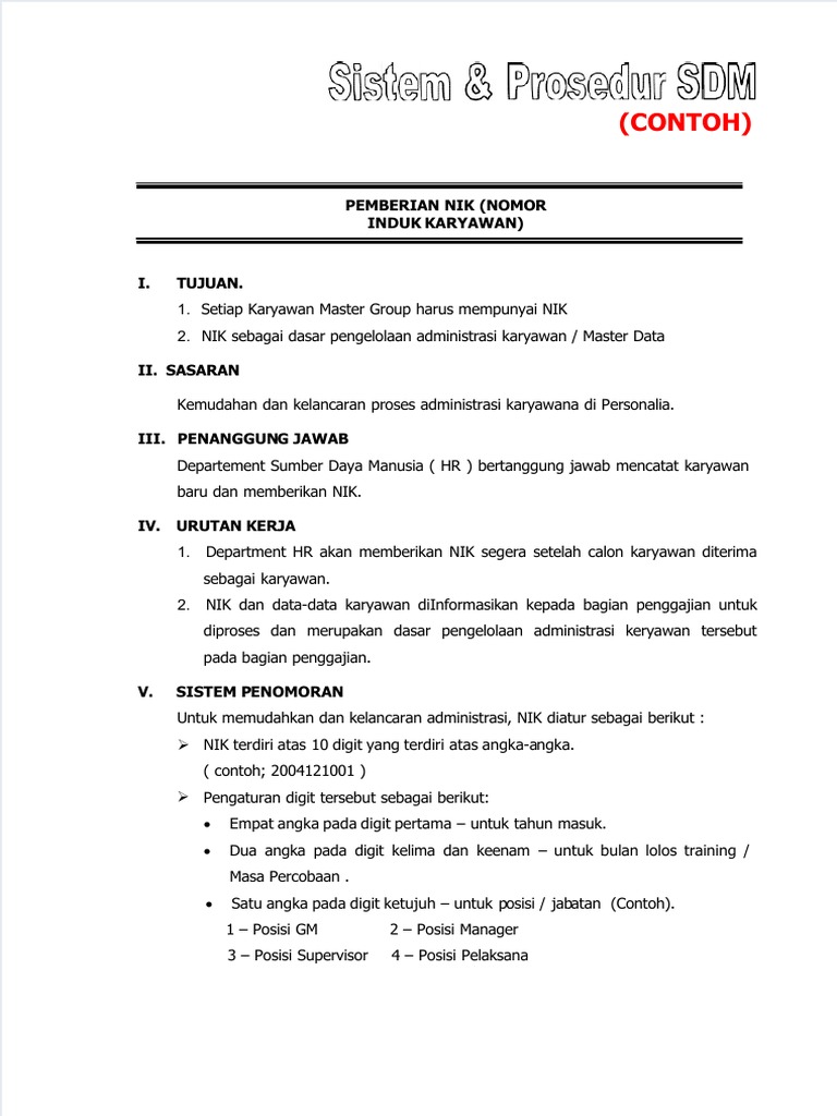 Dokumen Tips Download Gratis Contoh Sop Hrd