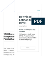 100 Contoh Soal CPNS Tes Kompetensi Dasar (TKD) dan Pembahasannya.pdf by misba SN:420208965