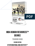 MBA Human Resources Degree Training Book PDF