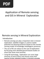 Application of RS and GIS in Mineral Exp