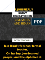 DR - Jose Rizal'S: Early Education in