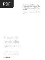 Maximum Availability Architecture: Oracle Best Practices For High Availability