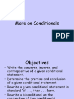 More on Conditionals