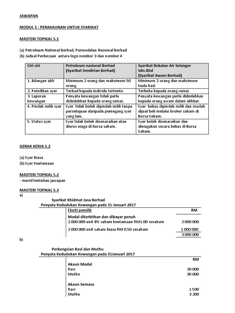 Jawapan Modul 5 Pdf
