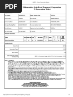 Maharashtra State Road Transport Corporation E-Reservation Ticket