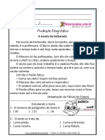 Atividades Diagnósticas de Língua Portuguesa 3º 4º Ano