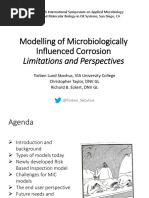 Modeling of Microbiological Influenced Corrosion Limitations and Perspectives Torben L Skovhus Via University College