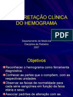 3- Interpretação Clínica do Hemograma - Profª Rosana