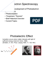 Lecture 1: Development of Photoelectron Spectros