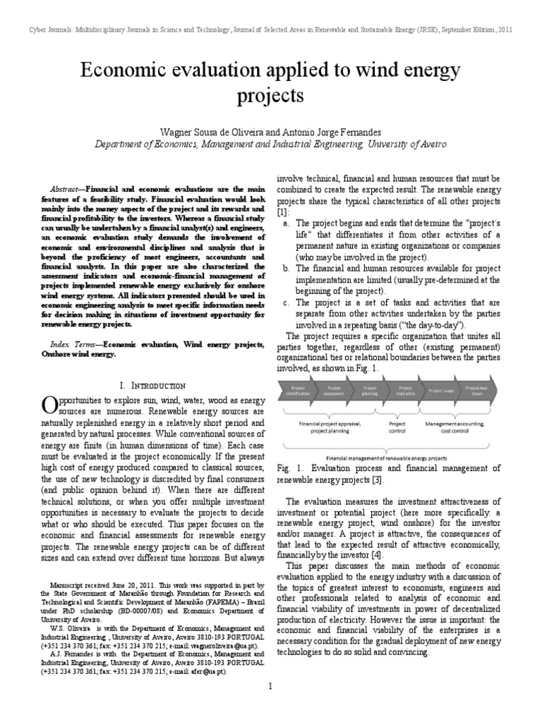 Economic Evaluation Applied To Wind Energy Projects | PDF | Wind Power ...