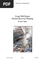 Disaster Recovery Project Plan Example PDF Template Free Download