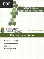 Aula 2 - Introdução à Gerência de Projetos (Parte 2)