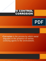 Ways To Control Corrosion