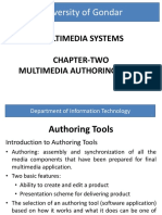 University of Gondar: Multimedia Systems Chapter-Two Multimedia Authoring Tools