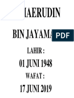 H. Haerudin: Bin Jayaman