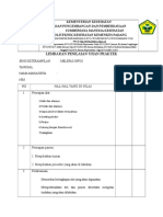 Format Penilaian Melepas Infus