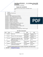 Engineering Standards Manual STD-342-100 Ch. 13, Welding, Joining & NDE Volume 1, General Welding Standards