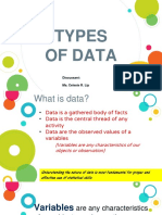 Types of Data: Discussant: Ma. Celeste R. Lip