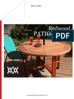 Woodworking For Mere Mortals-Redwood Patio Table 