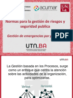 Normas para La Gestión de Riesgos y Emergencias