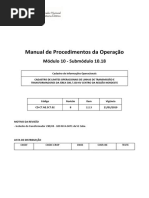 Manual de Procedimentos Da Operação: Módulo 10 - Submódulo 10.18