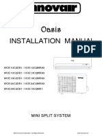 Innovair Oasis Mini Split 2nd Gen Installation Manual English