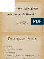 Expores: How Does Online Shopping Affect Consumerism of Millennials?
