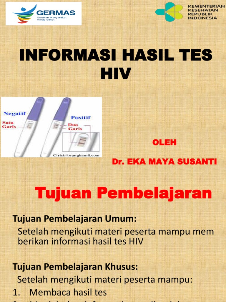 Panduan Membaca Hasil Tes HIV | PDF